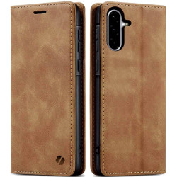 Θήκη Samsung Galaxy A36 Spacecase Wallet Πορτοφόλι - Light Brown (5905719117443)