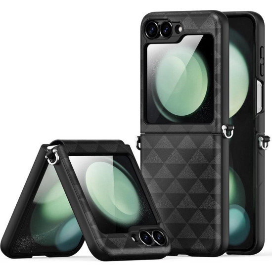 Θήκη Samsung Galaxy Z Flip6 DuxDucis Fitt Series Σκληρή - Black (6934913005729)