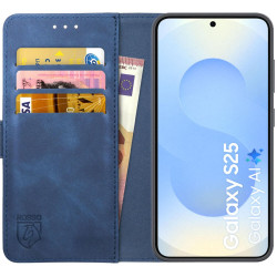 Θήκη Samsung Galaxy S25 Rosso Element PU Πορτοφόλι - Blue (8719246463112)