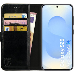 Θήκη Samsung Galaxy S25 Rosso Element PU Πορτοφόλι - Black (8719246463082)