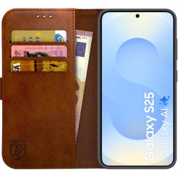 Θήκη Samsung Galaxy S25 Rosso Element PU Πορτοφόλι - Brown (8719246463099)