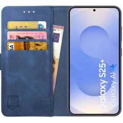 Θήκη Samsung Galaxy S25 Plus Rosso Element PU Πορτοφόλι - Blue (8719246463150)