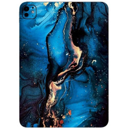 Αυτοκόλλητο Skin Προστασίας Πλάτης iPad Air 13" 2025 Gams Premium Vinyl Skin Back Plate - Blue Gold Marble (GAMS-VNL-SKIN-BLGM-001-081)