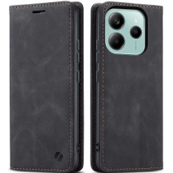Θήκη Xiaomi Redmi Note 14 5G Spacecase Wallet Πορτοφόλι - Black (5905719117054)