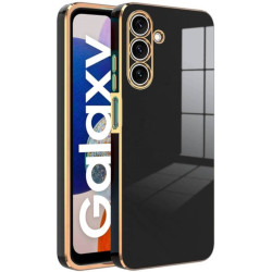 Θήκη Samsung Galaxy A26 Bodycell Gold Plated Σιλικόνης - Black (5206015081378)