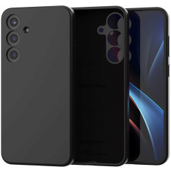 Θήκη Samsung Galaxy S25 Plus Spacecase Silicone Magnetic Case Σιλικόνης με MagSafe - Black (5905719114190)