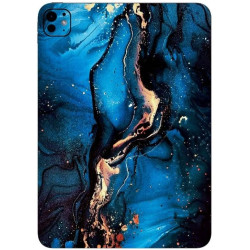 Αυτοκόλλητο Skin Προστασίας Πλάτης iPad Air 11" 2025 Gams Premium Vinyl Skin Back Plate - Blue Gold Marble (GAMS-VNL-SKIN-BLGM-001-089)
