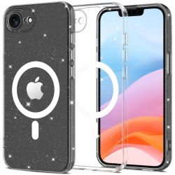 Θήκη iPhone 17e / 16e Tech-Protect FlexAir Hybrid Σκληρή Διάφανη με MagSafe - Glitter (5906302360208)