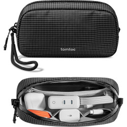 Θήκη Universal Tomtoc Light-T12 Accessory Pouch για Αξεσουάρ / PowerBank / Smartphone με Φερμουάρ 1L Small - Black (T12S1D2)