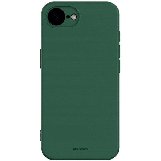 Θήκη iPhone 17e / 16e Spacecase Silicone Case Σιλικόνης - Dark Green (5905719117894)