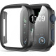 Θήκη Apple Watch 9 / 8 / 7 (45mm) Rosso με Tempered Glass - Black (8719246461217)