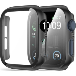 Θήκη Apple Watch SE / 6 / 5 / 4 (40mm) Rosso με Tempered Glass - Black (8719246461170)