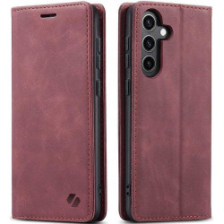 Θήκη Samsung Galaxy S25 Spacecase Wallet Πορτοφόλι - Red (5905719114633)