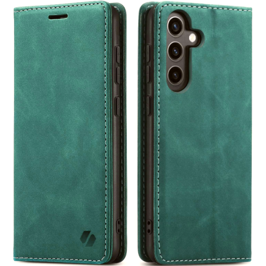 Θήκη Samsung Galaxy S25 Plus Spacecase Wallet Πορτοφόλι - Green (5905719114657)