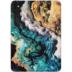 Αυτοκόλλητο Skin Προστασίας Πλάτης iPad Mini 7 2024 Gams Premium Vinyl Skin Back Plate - Topographic (GAMS-VNL-SKIN-TPG-001-064)