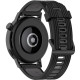 Λουράκι (20mm) Samsung Galaxy Watch FE / 7 / 6 / 5 / 5 Pro /4 (47/46/45/44/43/42/40mm) / Active / Active 2 / Huawei Watch GT 3 42mm / GT 3 Pro 43mm Techsuit Watchband W002 Σιλικόνης - Black (5949419024823)