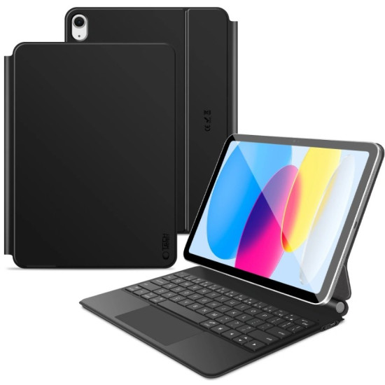 Θήκη iPad Pro 12.9'' 2022 / 2021/ 2020 / iPad Air 13" 2026 / 2024 Tech-Protect Smartcase Magnetic + Keyboard Μαγνητική με Πληκτρολόγιο Bluetooth - Black (5906302363452)
