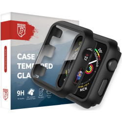 Θήκη Apple Watch 11/ 10 42mm Rosso με Tempered Glass - Black (8719246461194)