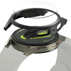 Θήκη & Tempered Glass Samsung Galaxy Watch 7 40mm Ringke Combo Pack Σκληρή & Αντιχαρακτικό Γυαλί Προστασίας Οθόνης - Titanium Black (8809961787843)