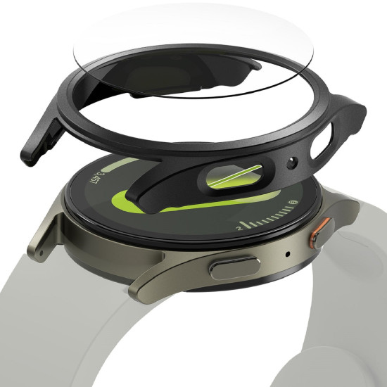 Θήκη & Tempered Glass Samsung Galaxy Watch 7 40mm Ringke Combo Pack Σκληρή & Αντιχαρακτικό Γυαλί Προστασίας Οθόνης - Titanium Black (8809961787843)