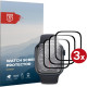 Hybrid Glass Apple Watch Ultra 3 / Ultra 2 / Ultra 1 49mm Rosso Watch Screen Protector Αντιχαρακτικό Προστατευτικό Υβριδικό Οθόνης 3 Τεμάχια - Black (8719246460975)