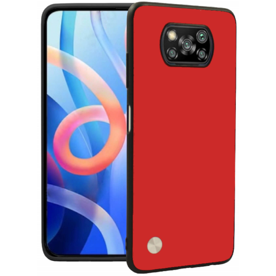 Θήκη Xiaomi Poco X3 / X3 Pro / X3 NFC Bodycell Vegan Cover Σκληρή - Red (5206015078408)