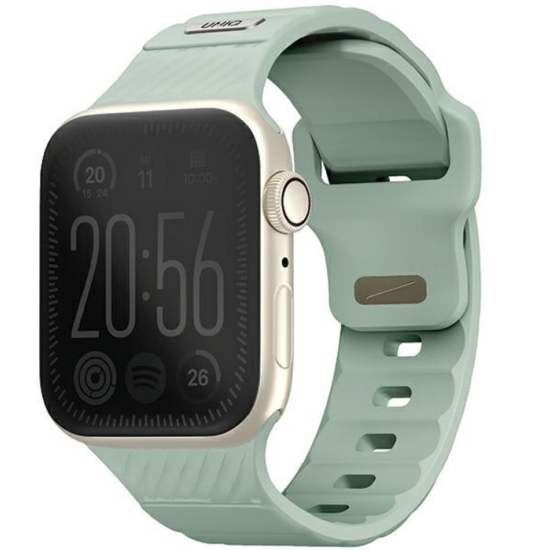 Λουράκι Apple Watch SE/11/10/9/8/7/6/5/4 (42/41/40mm) Uniq Stride Ανθεκτικό Αδιάβροχο από Premium Καουτσούκ FKM - Iceplant Green (UNIQ-41MM-STRIIGRN)