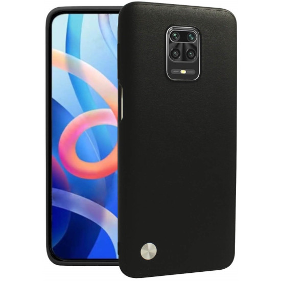 Θήκη Xiaomi Redmi Note 9S / 9 Pro / 9 Pro Max Bodycell Vegan Cover Σκληρή - Black (5206015078217)