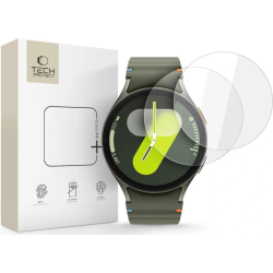 Tempered Glass Samsung Galaxy Watch 7 / 6 / 5 / 4 44mm Tech-Protect Glass Fit+ Αντιχαρακτικό Γυαλί Προστασίας Οθόνης 2 Τεμάχια - Clear (5906302318643)