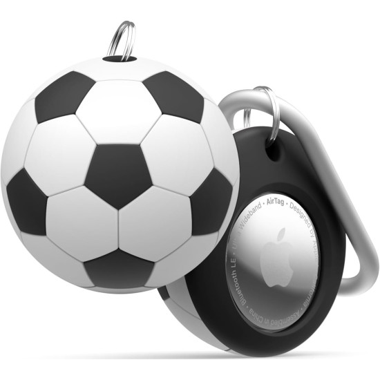 Θήκη AirTag 2 / 1 Elago Ball Series Soccer Case Premium Σιλικόνης με Μπρελόκ - Soccer (EAT2-BALL-SOCCER)