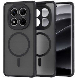 Θήκη Xiaomi Redmi Note 14 Pro 5G / Poco X7 Spacecase Hybrid MagSafe Σκληρή Ημιδιάφανη με MagSafe - Black (5905719104405)