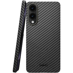 Θήκη Samsung Galaxy S25 Edge Nekit Fiber Σκληρή με MagSafe Aramid Fiber 1mm 1500D Kevlar - Black (8719246479755)