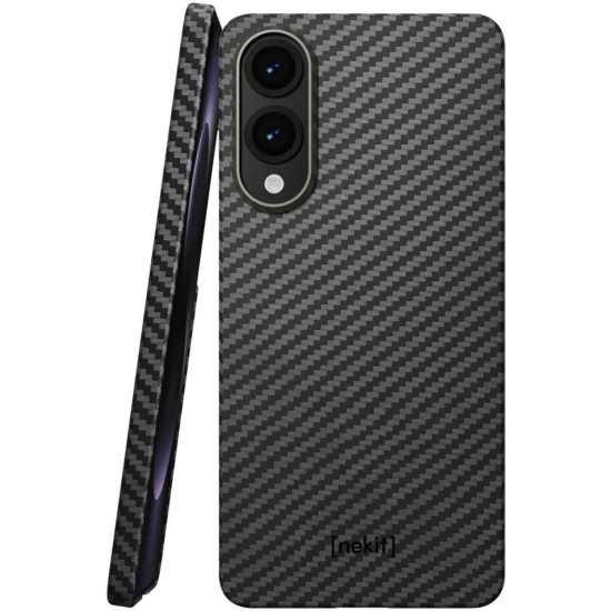 Θήκη Samsung Galaxy S25 Edge Nekit Fiber Σκληρή με MagSafe Aramid Fiber 1mm 1500D Kevlar - Black (8719246479755)