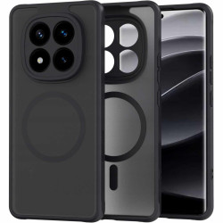 Θήκη Xiaomi Redmi Note 14 Pro Plus 5G Spacecase Hybrid MagSafe Σκληρή Ημιδιάφανη με MagSafe - Black (5905719117665)