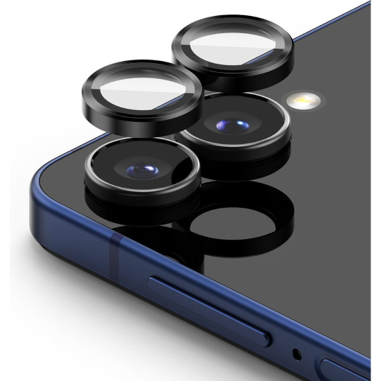 Tempered Glass Samsung Galaxy Z Flip7 Ringke Camera Lens Frame Glass Αντιχαρακτικό Γυαλί Προστασίας για Φακό Κάμερας 2 Τεμάχια - Black (8800293855927)