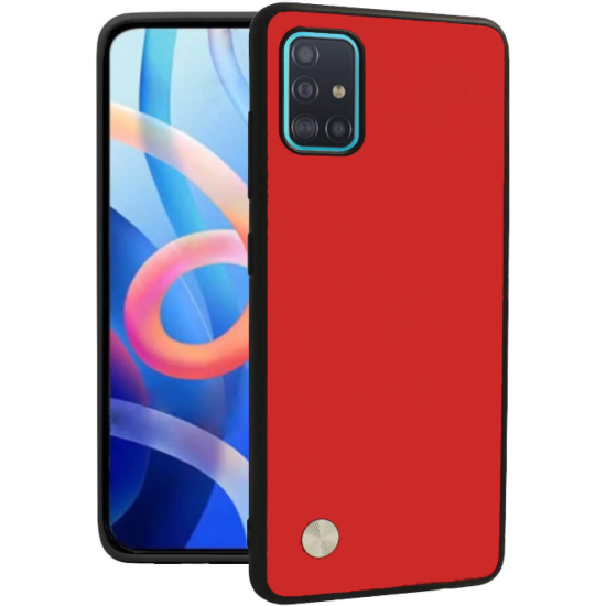 Θήκη Samsung Galaxy A51 Bodycell Vegan Cover Σκληρή - Red (5206015076800)