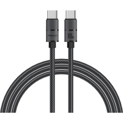 Καλώδιο Type-C Recci Warrior RS12CC Φόρτισης & Μεταφοράς Δεδομένων σε Type-C 200cm 100W - Black (6955482523377)