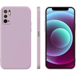 Θήκη Xiaomi Redmi Note 10 5G / Redmi Note 10T 5G / Poco M3 Pro 5G Bodycell Square Liquid Σιλικόνης - Light Violet (5206015000508)