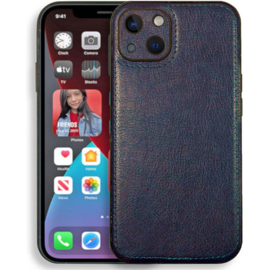 Θήκη iPhone 14 Bodycell Prestige Backcover με Πλαίσιο Κάμερας - Blue (5206015068249)