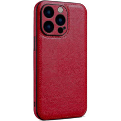 Θήκη iPhone 14 Pro Bodycell Prestige Backcover με Πλαίσιο Κάμερας - Red (5206015068348)