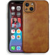 Θήκη iPhone 13 Bodycell Prestige Backcover με Πλαίσιο Κάμερας - Brown (5206015068133)