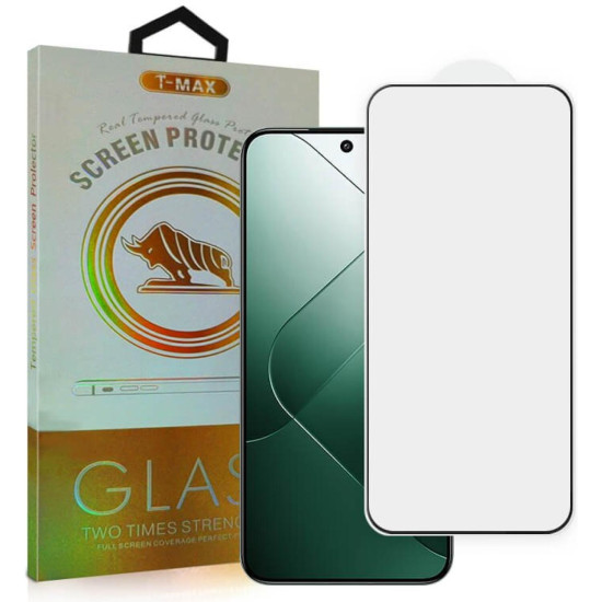 Tempered Glass Samsung Galaxy S25 Edge T-Max Premium Full Glue Αντιχαρακτικό Γυαλί Προστασίας Οθόνης - Black (5206015083006)