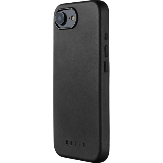 Θήκη iPhone 17e / 16e MUJJO Full Leather Case Δερμάτινη με MagSafe - Black (MUJJO-CL-059-BK)