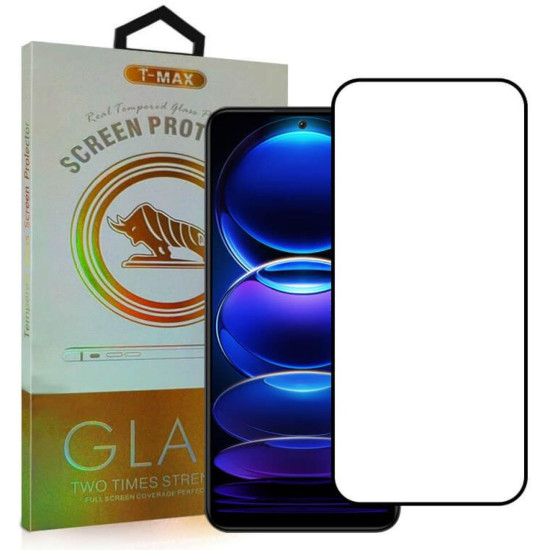 Tempered Glass Realme P3 T-Max Premium Full Glue Αντιχαρακτικό Γυαλί Προστασίας Οθόνης - Black (5206015082986)