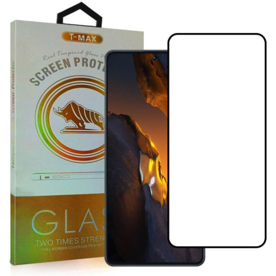 Tempered Glass Xiaomi Poco F7 Pro T-Max Premium Full Glue Αντιχαρακτικό Γυαλί Προστασίας Οθόνης - Black (5206015083044)