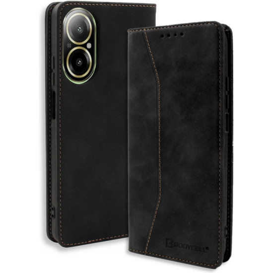 Θήκη Realme C67 4G Bodycell Book Case Πορτοφόλι - Black (5206015081996)