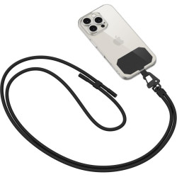 Λουράκι Λαιμού Tech-Protect C5S Rope Crossbody Strap Αποσπώμενο για Θήκες Κινητών / Smartphones - Black (5906302312887)