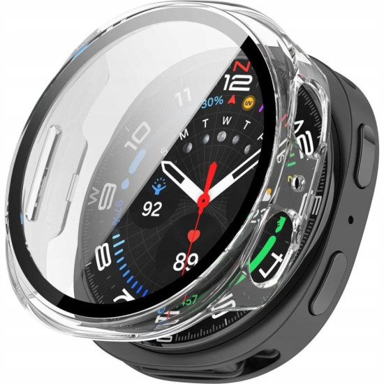 Θήκη Samsung Galaxy Watch 8 44mm Tech-Protect Defense με Tempered Glass - Clear (5906302331567)