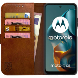 Θήκη Motorola Moto G05 / E15 Rosso Element PU Πορτοφόλι - Brown (8719246476198)