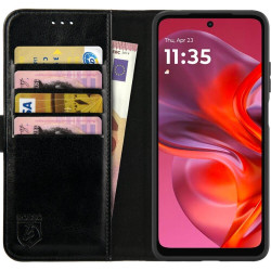 Θήκη Motorola Moto G05 / E15 Rosso Element PU Πορτοφόλι - Black (8719246476242)